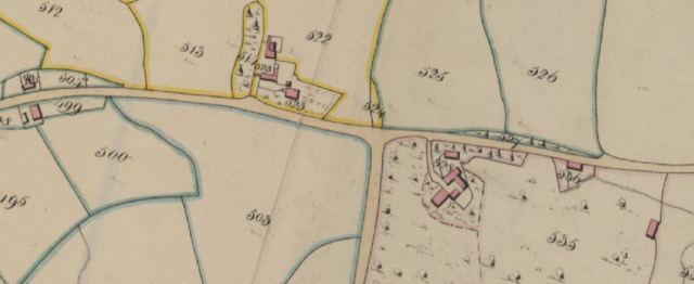 Cheshire Tithe Map Macclesfield 1840 (detail) - Cheshire Archives & Local Studies EDT 254-2