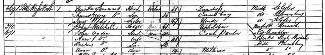 1861-Robert Mitchell census St George, Bloomsbury - TNA RG 9-167 f.60 p.53