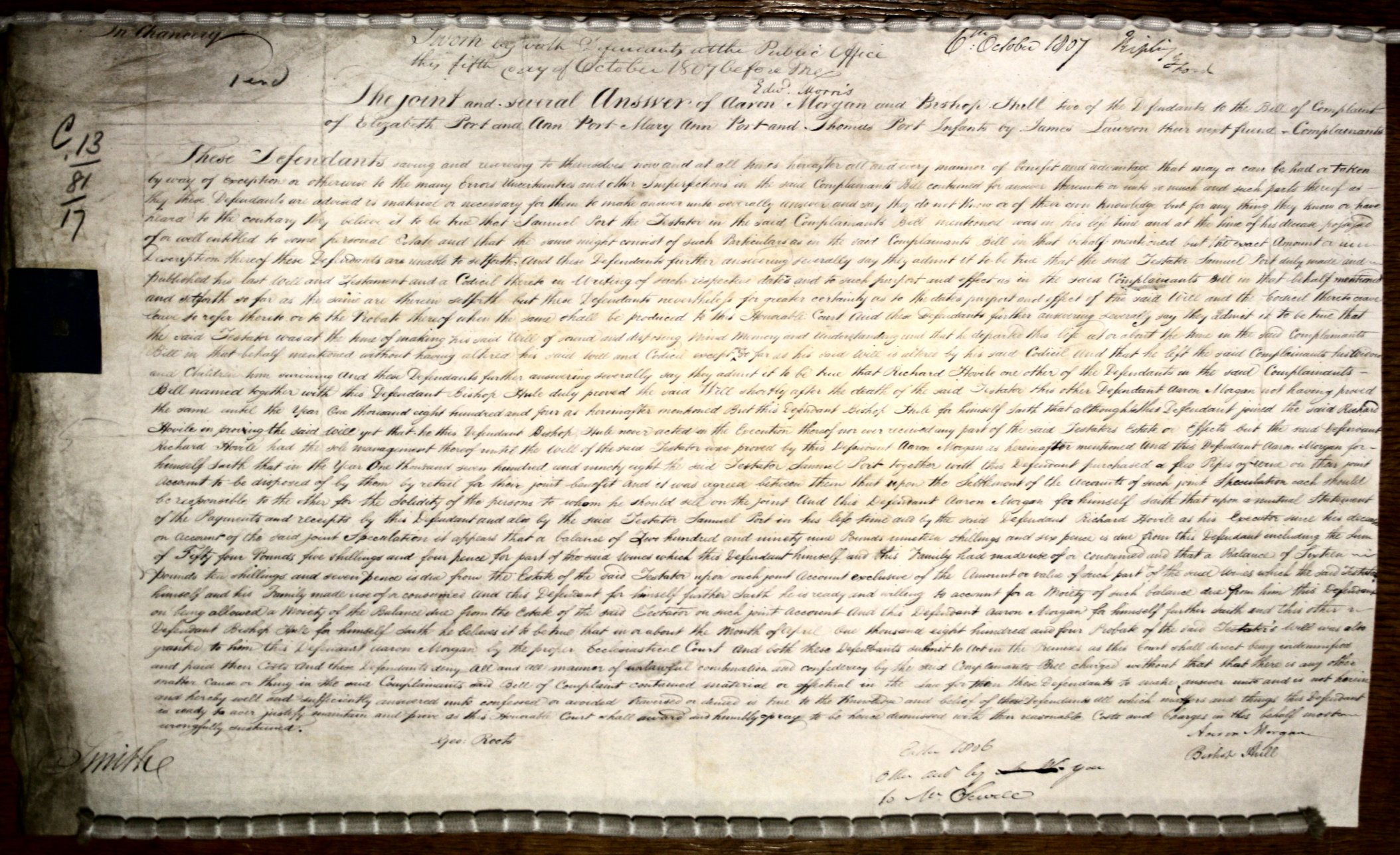 Chancery Document